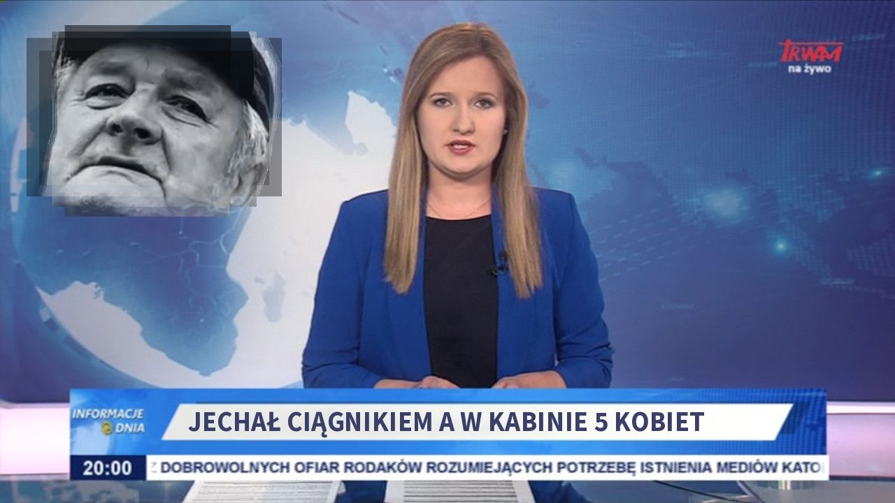 Jechał ciągnikiem a w kabinie 5 kobiet 