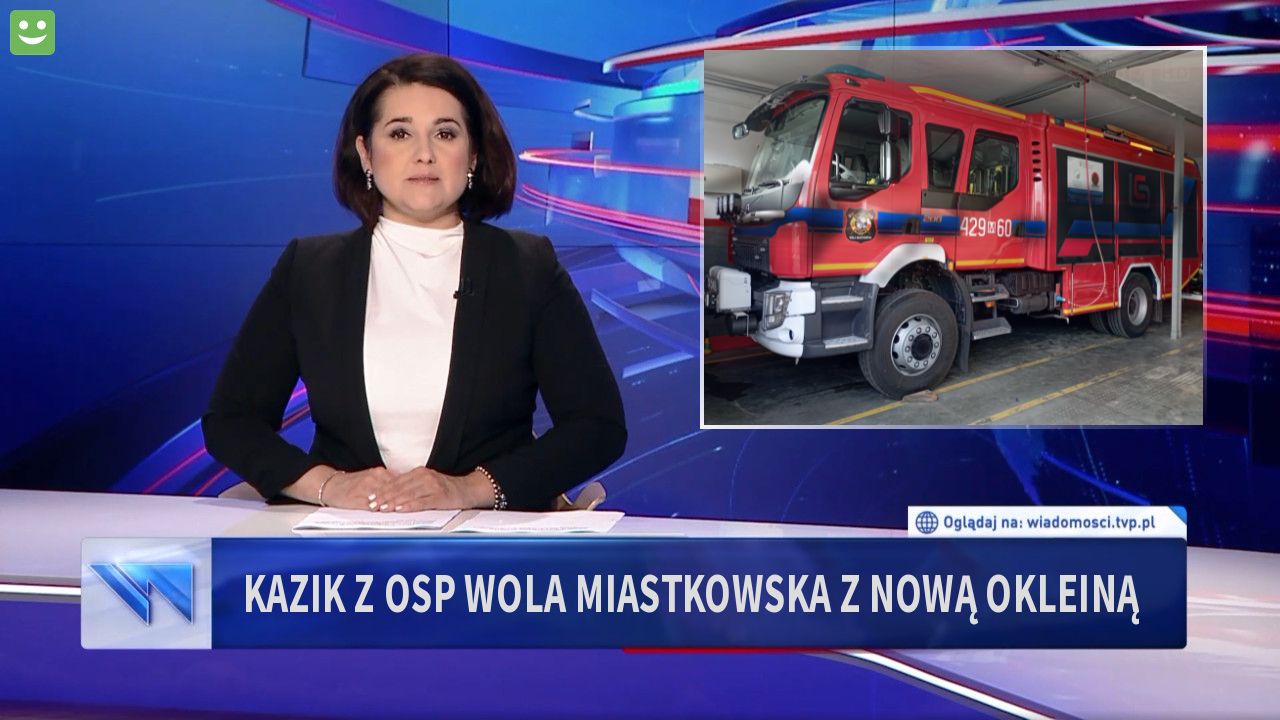 Kazik z OSP Wola Miastkowska z nową okleiną