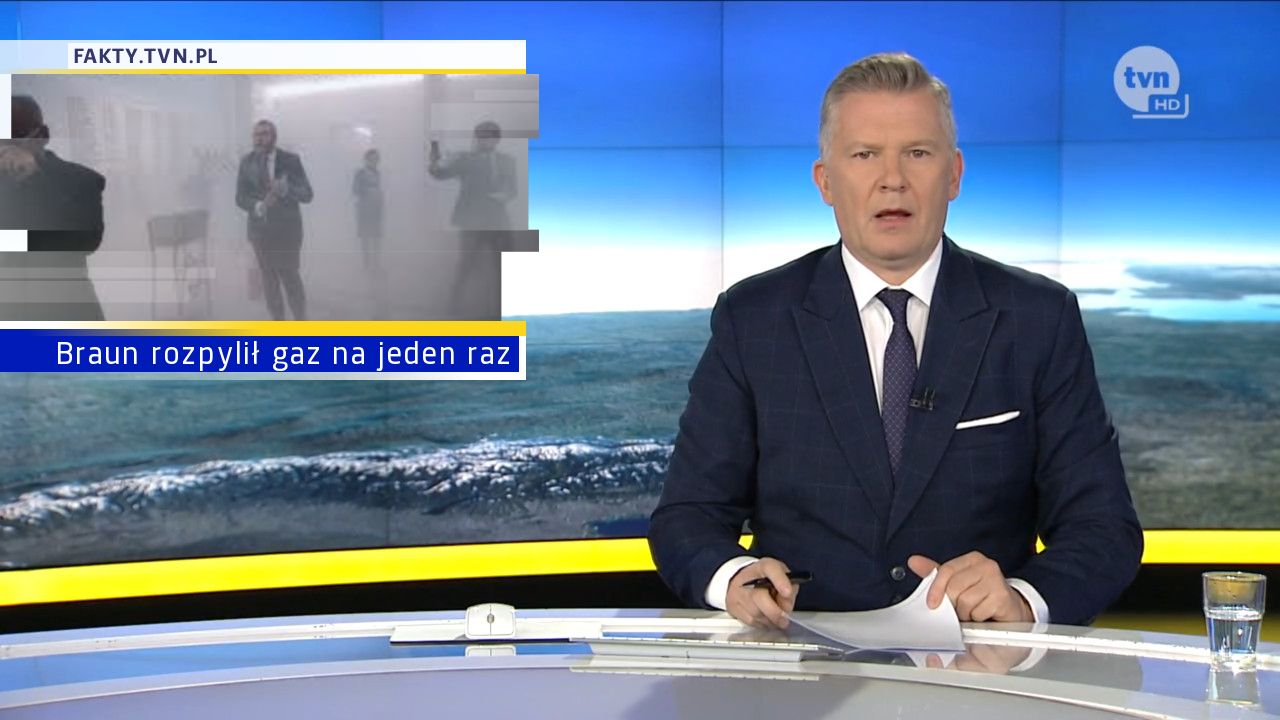 Braun rozpylił gaz na jeden raz