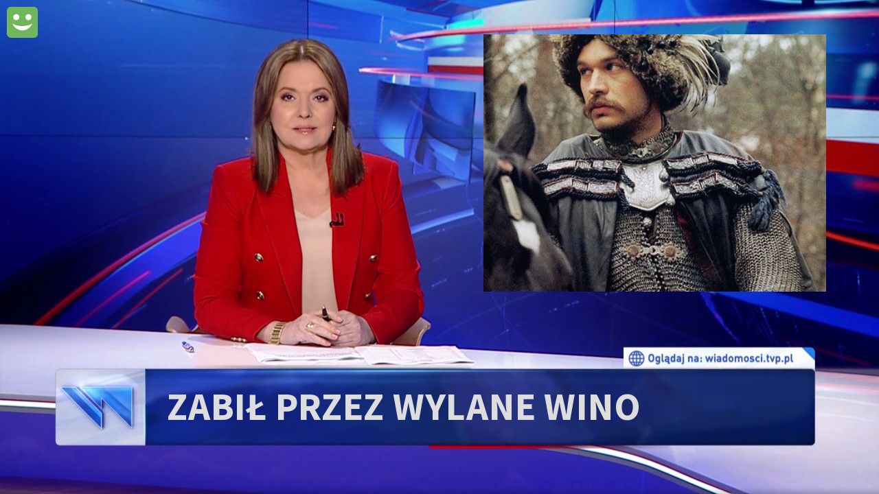 Zabił przez wylane wino