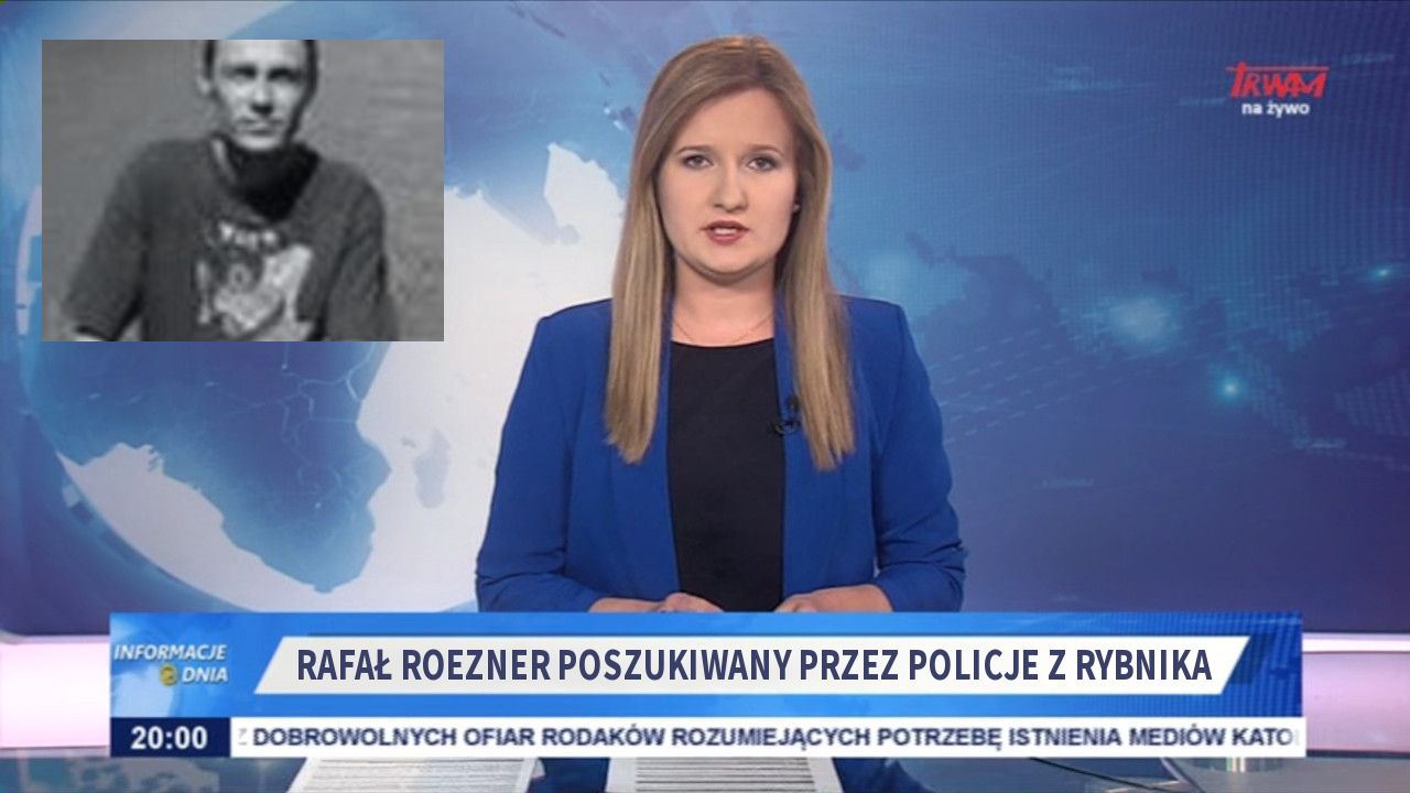 Rafał Roezner poszukiwany przez Policje z Rybnika