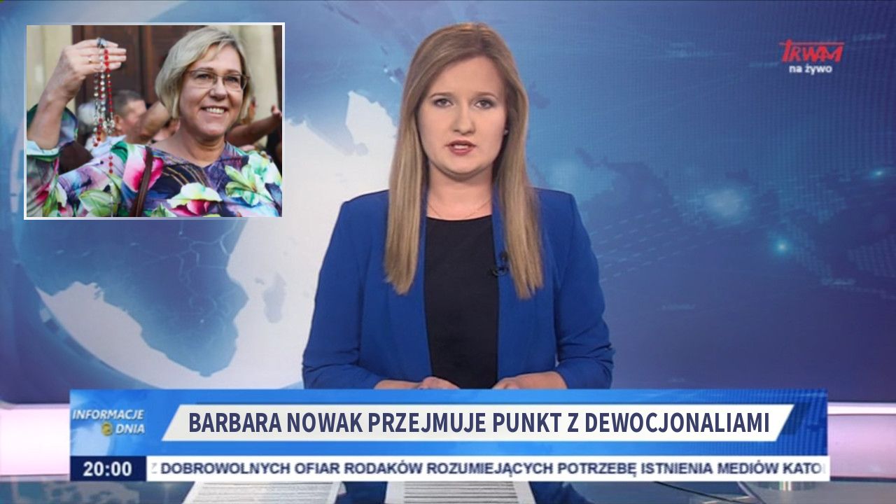 Barbara Nowak przejmuje punkt z dewocjonaliami