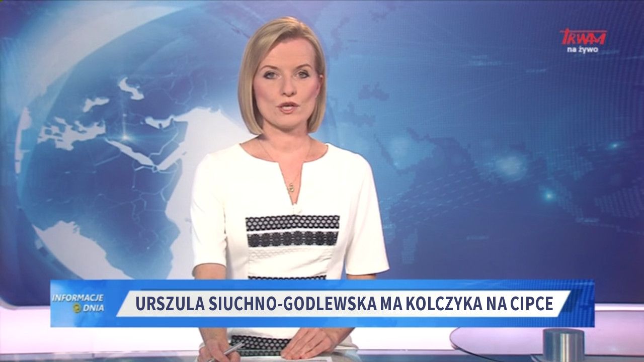 Urszula Siuchno-Godlewska ma kolczyka na cipce