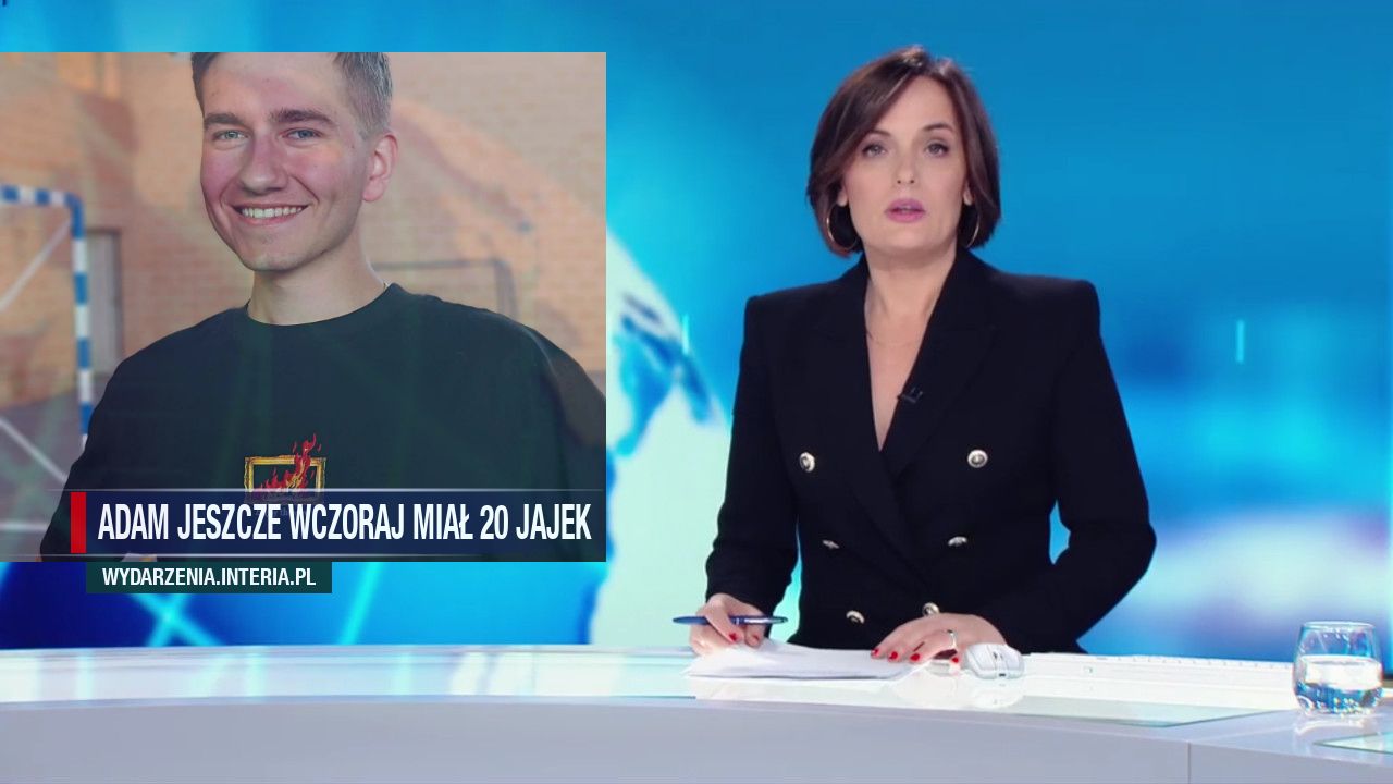 Adam jeszcze wczoraj miał 20 jajek