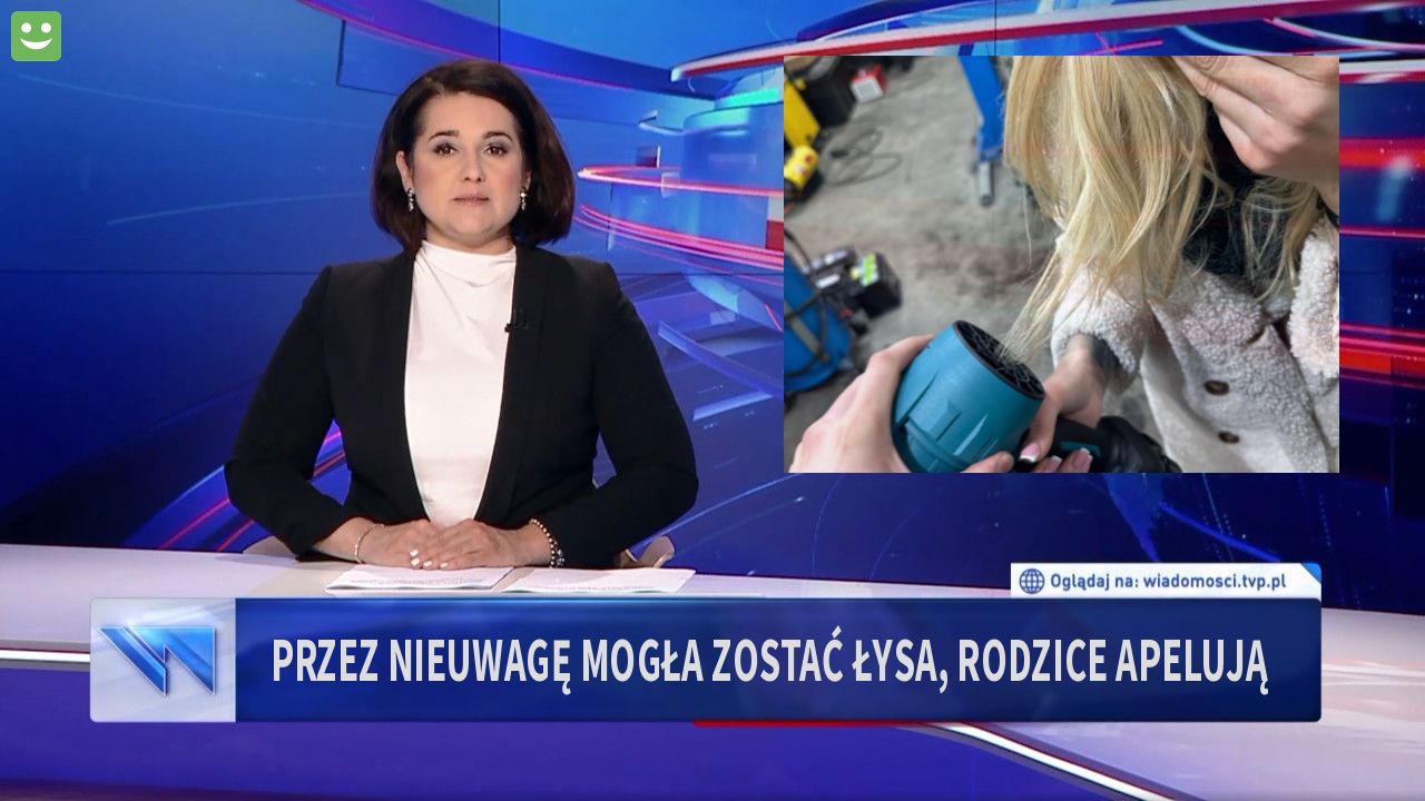 Przez nieuwagę mogła zostać łysa, rodzice apelują