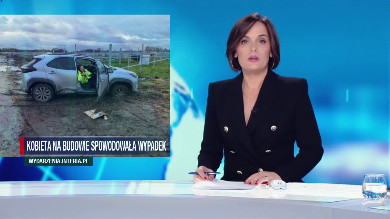 Kobieta na budowie spowodowała wypadek