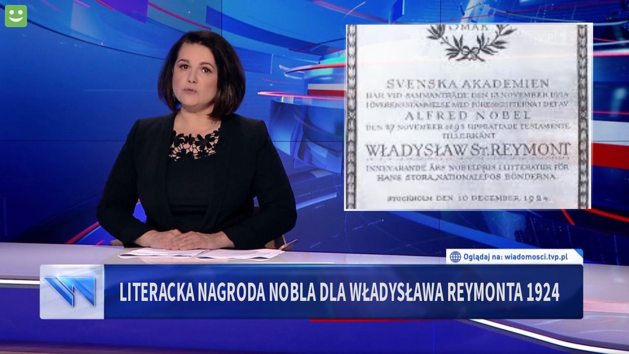 Literacka nagroda Nobla dla Władysława Reymonta 1924