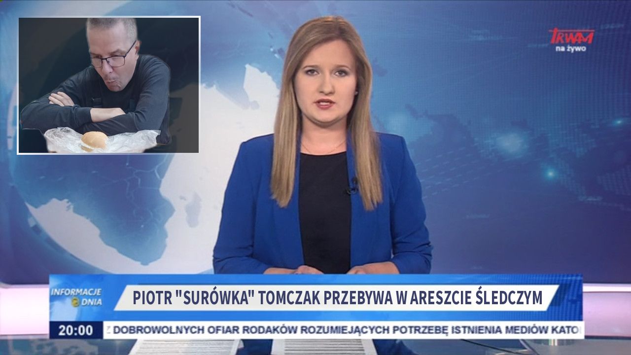 Piotr "surówka" tomczak przebywa w areszcie śledczym 