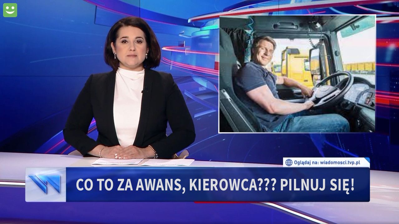 co to za awans, kierowca??? pilnuj się!