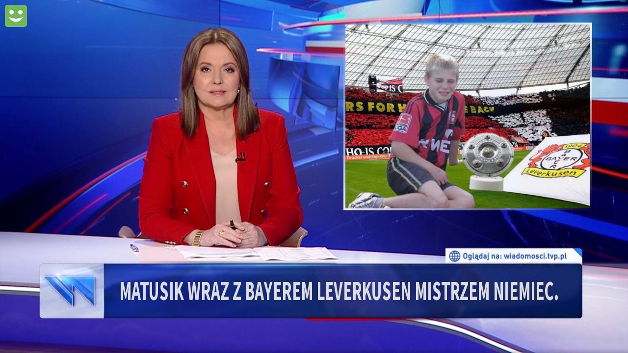 Matusik wraz z Bayerem Leverkusen mistrzem Niemiec. 