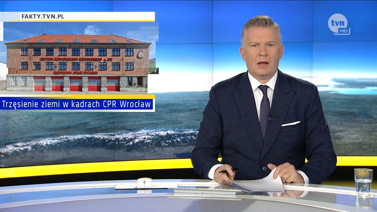 Trzęsienie ziemi w kadrach CPR Wrocław 