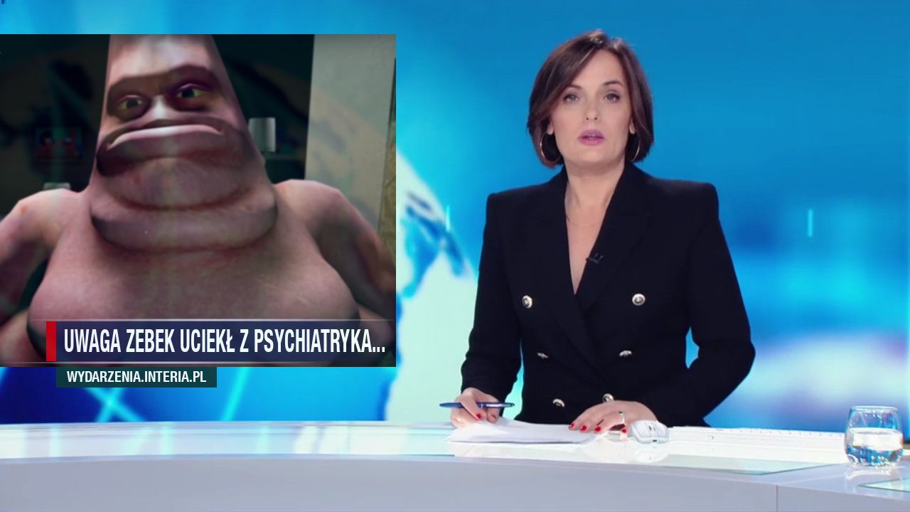 Uwaga zebek uciekł z psychiatryka...