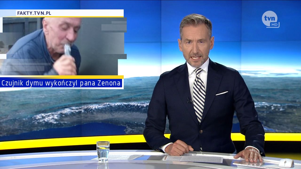 Czujnik dymu wykończyl pana Zenona