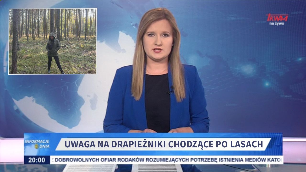 Uwaga na drapieżniki chodzące po lasach