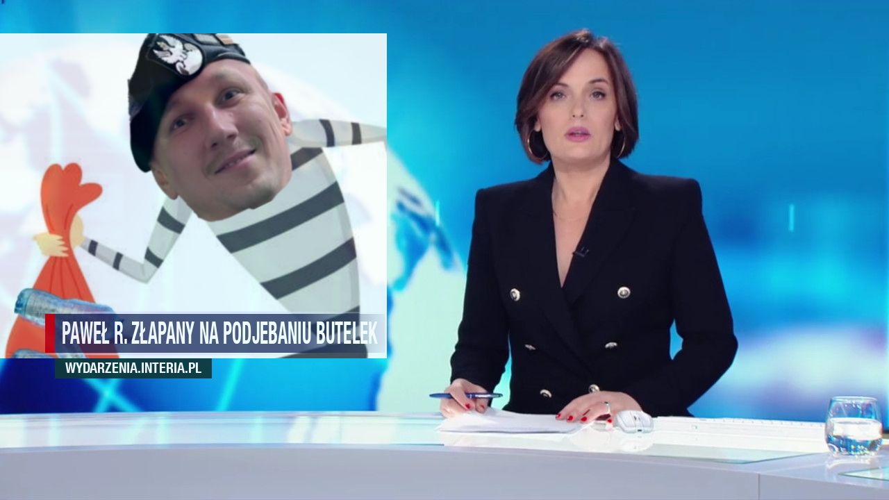 Paweł R. Złapany na podjebaniu butelek 