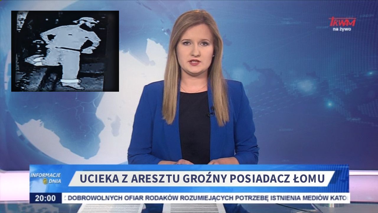 Ucieka z aresztu groźny posiadacz łomu 