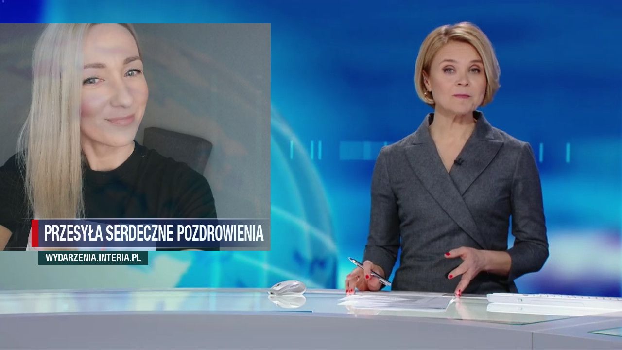 Przesyła serdeczne pozdrowienia