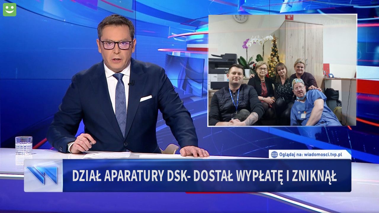 Dział Aparatury DSK-  dostał wypłatę i zniknął