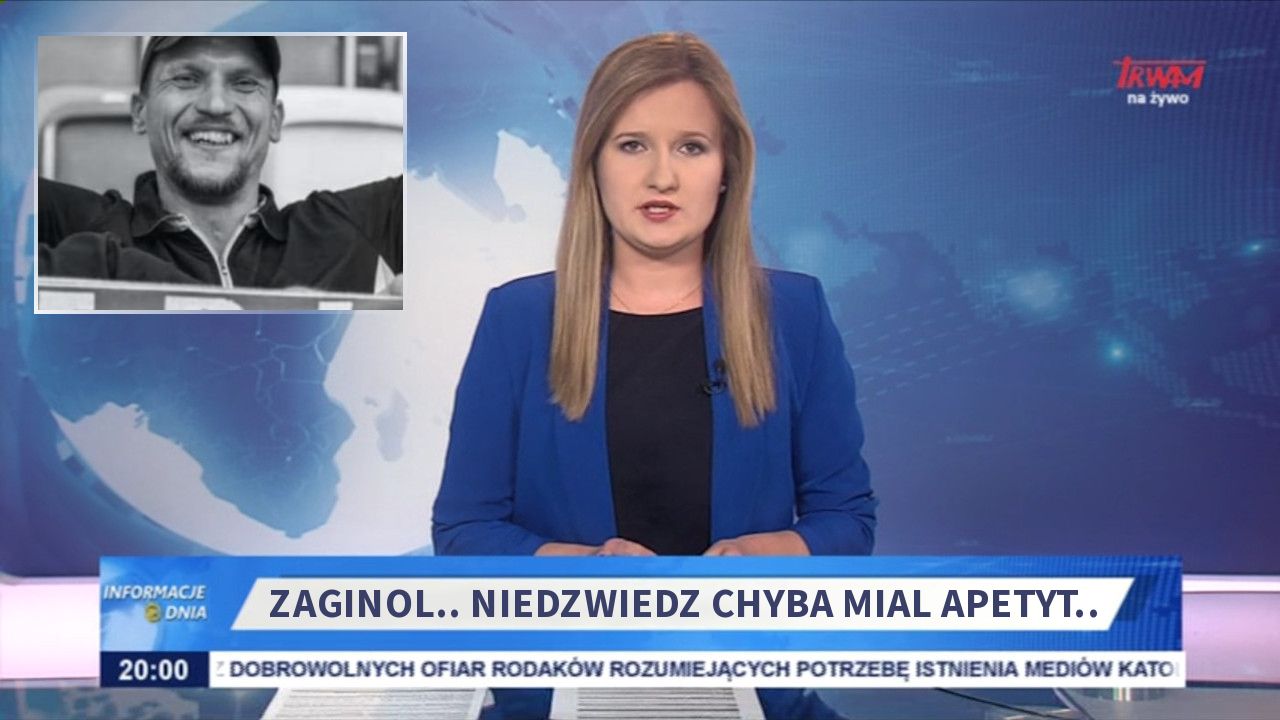 Zaginol.. Niedzwiedz chyba mial apetyt.. 