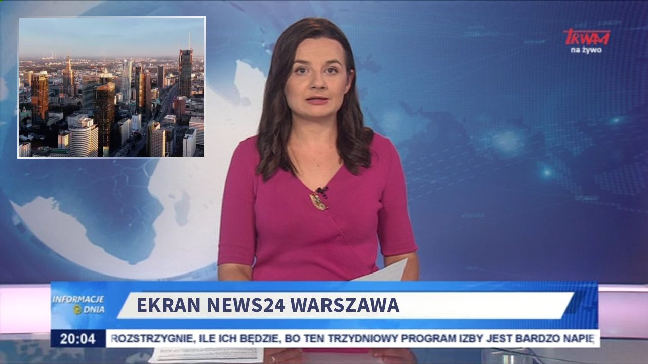 Ekran News24 warszawa