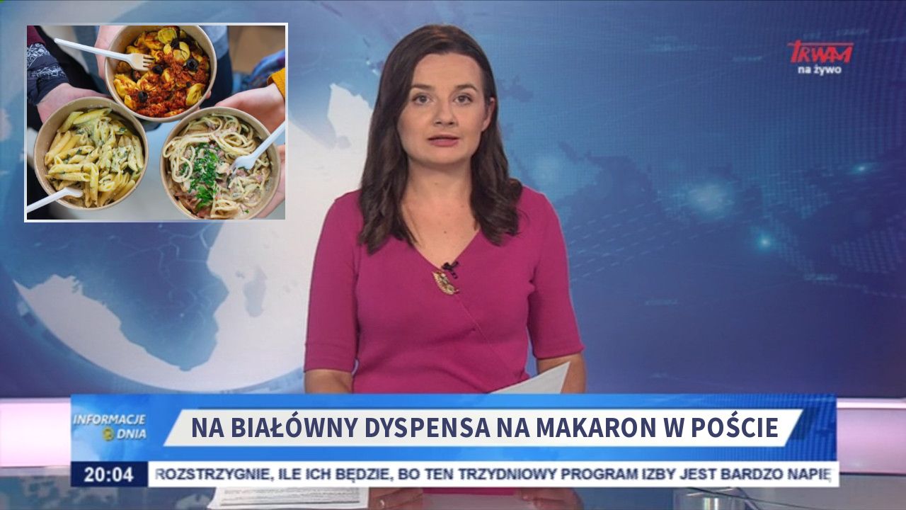 Na Białówny dyspensa na makaron w poście