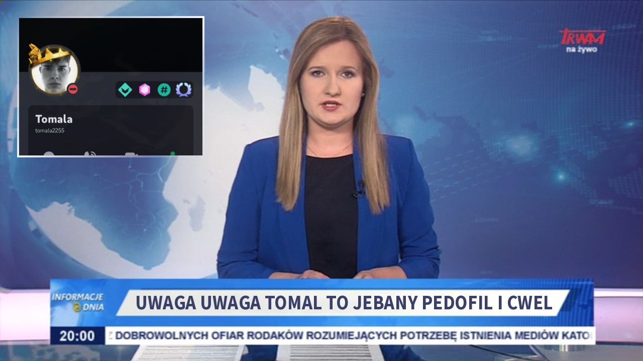 uwaga uwaga tomal to jebany pedofil i cwel