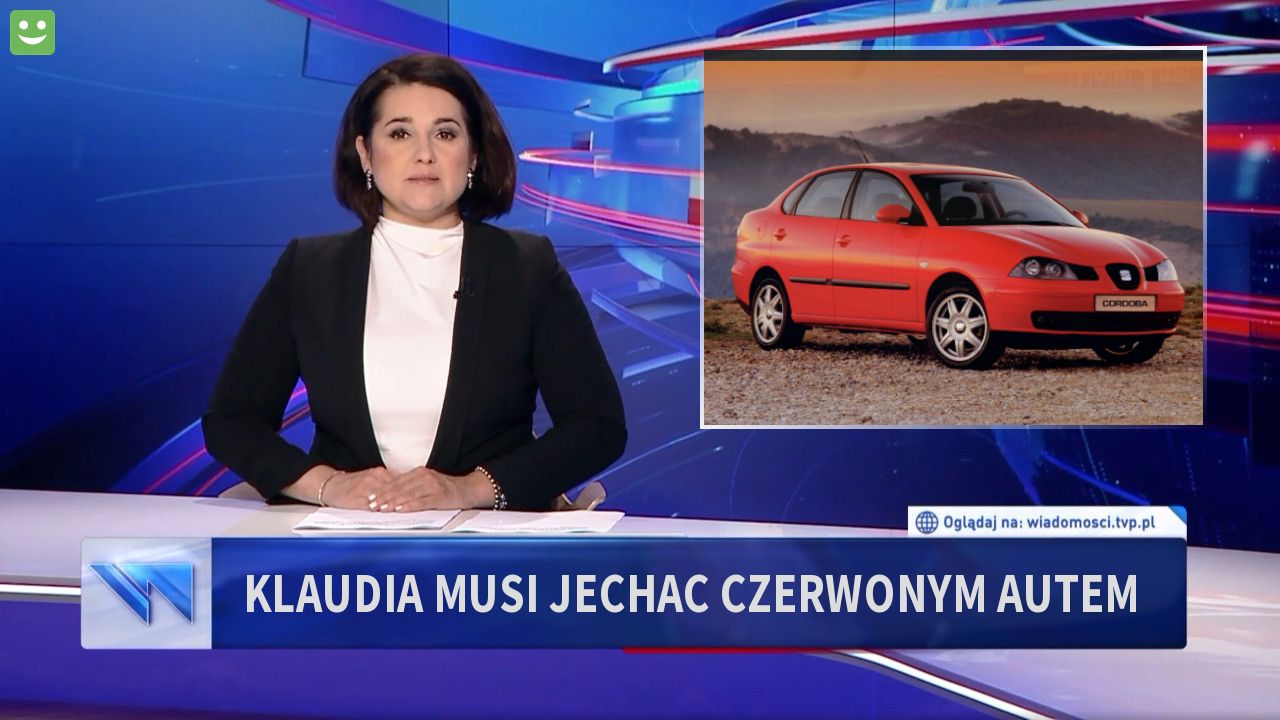 KLAUDIA MUSI JECHAC CZERWONYM AUTEM