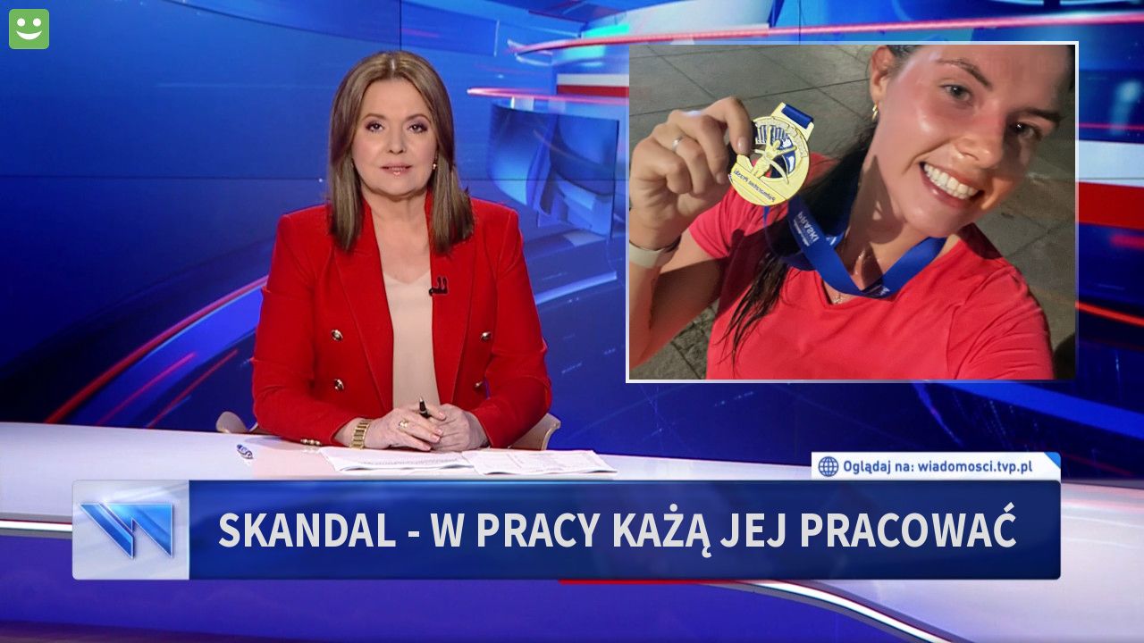 Skandal - w pracy każą jej pracować