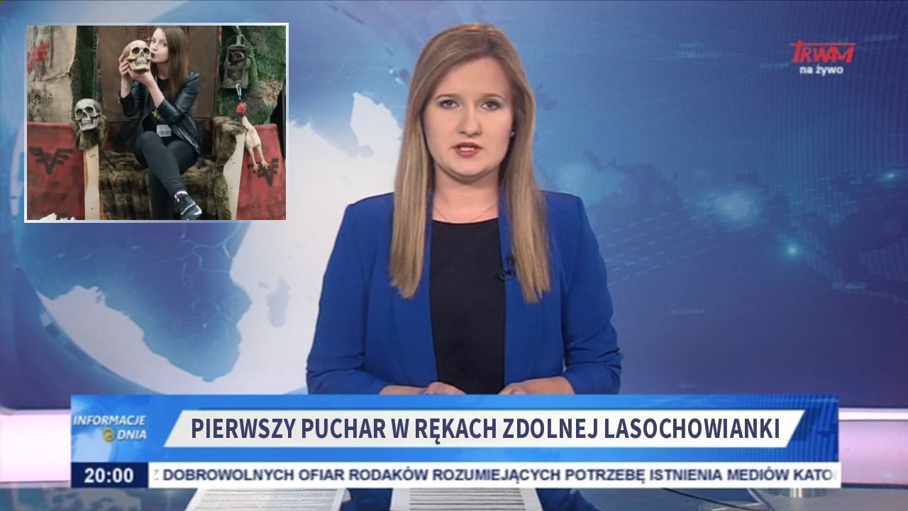 Pierwszy puchar w rękach zdolnej Lasochowianki