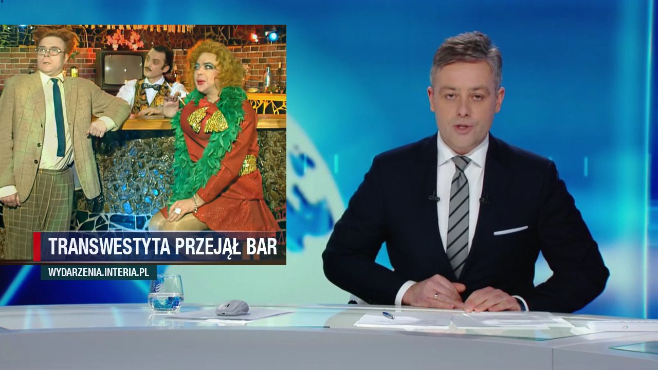 Transwestyta przejął bar