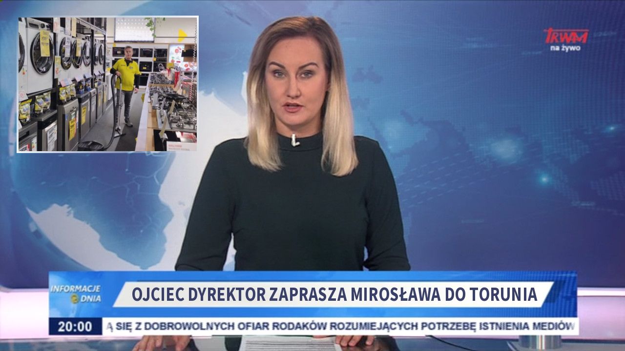 Ojciec dyrektor zaprasza Mirosława do Torunia