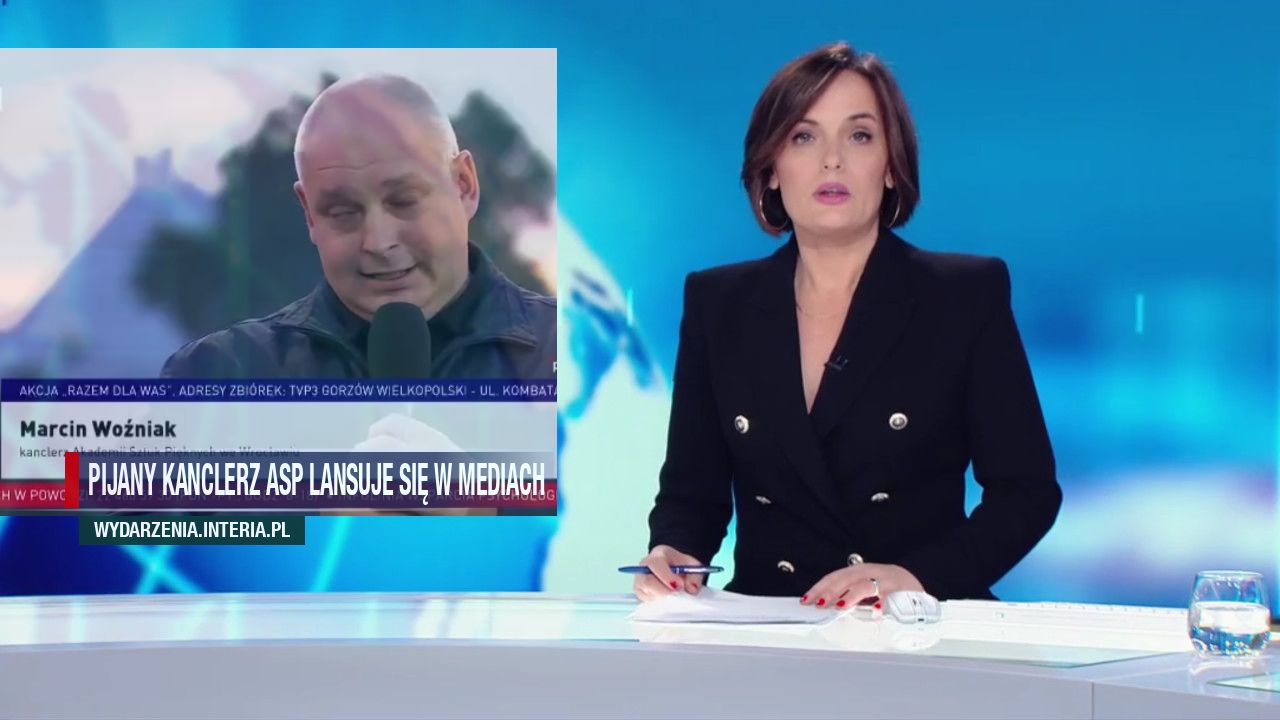 PIJANY KANCLERZ ASP LANSUJE SIĘ W MEDIACH