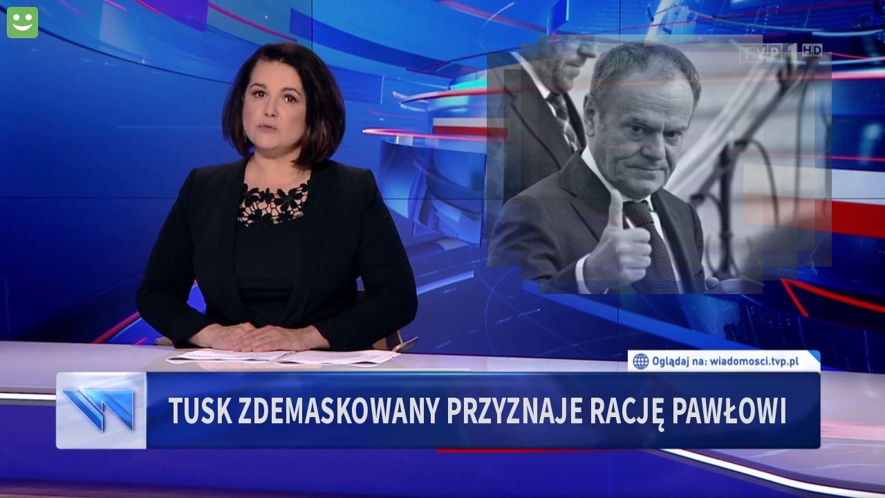 Tusk zdemaskowany przyznaje rację Pawłowi