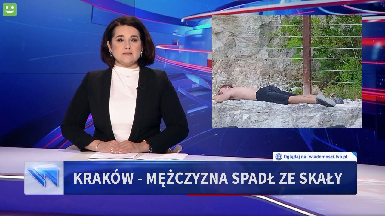 Kraków - mężczyzna spadł ze skały