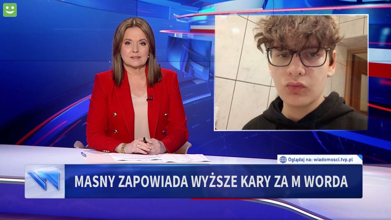 Masny zapowiada wyższe kary za M worda