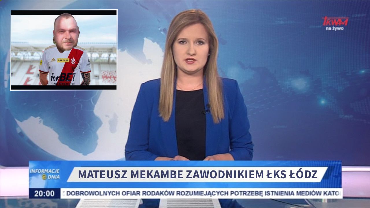 Mateusz Mekambe  zawodnikiem Łks Łódz