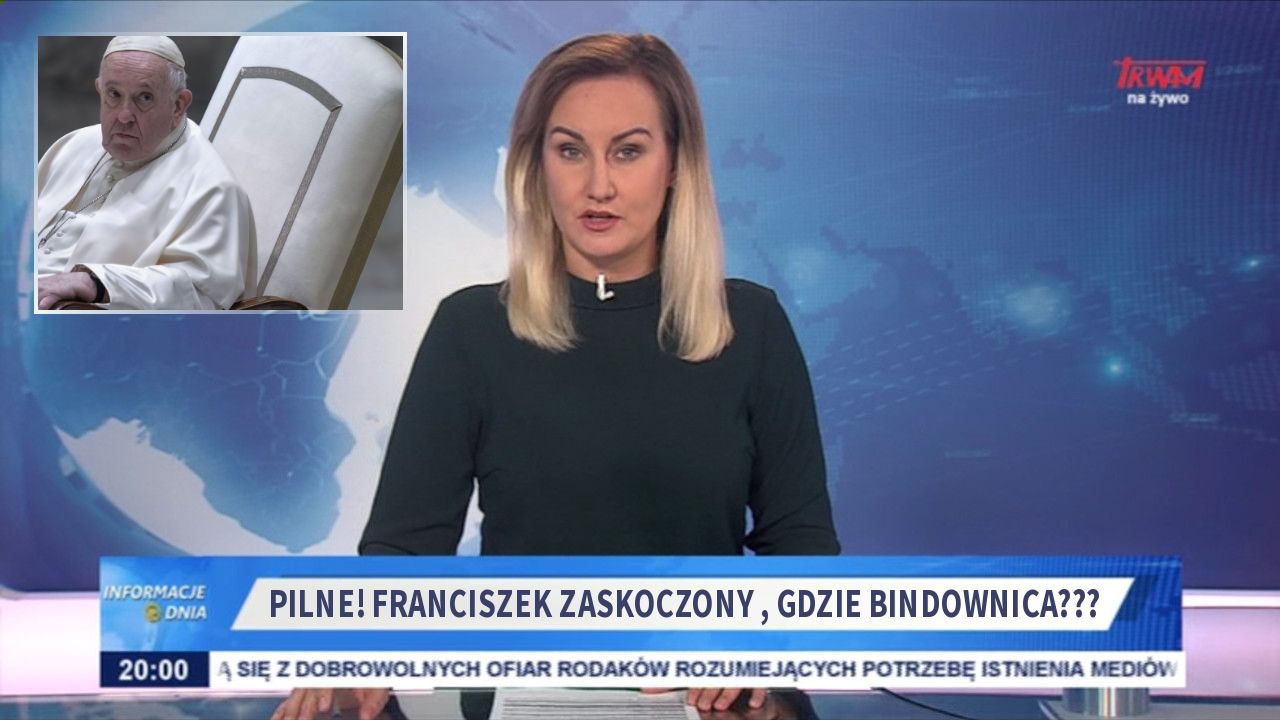 Pilne! franciszek zaskoczony , gdzie bindownica???