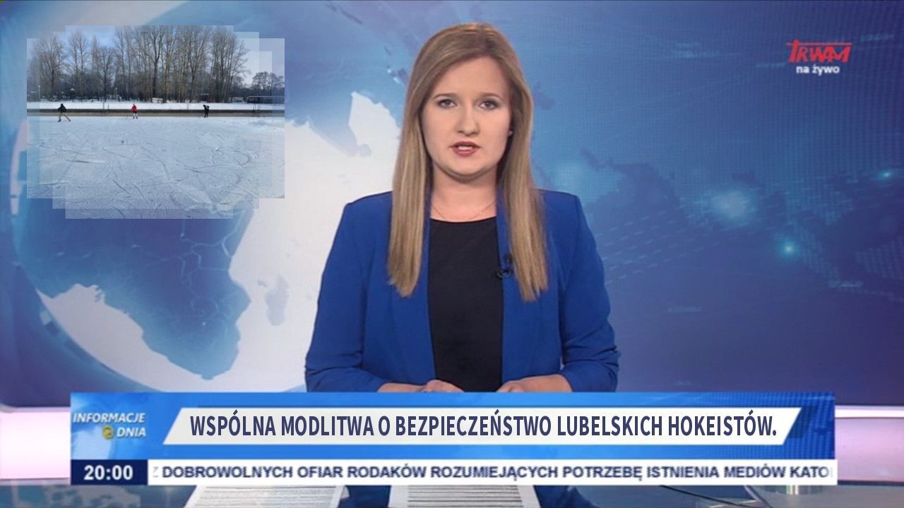 Wspólna modlitwa o bezpieczeństwo  lubelskich hokeistów.