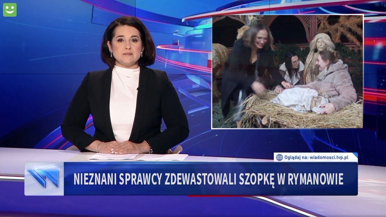 NIeznani sprawcy zdewastowali szopkę w Rymanowie 