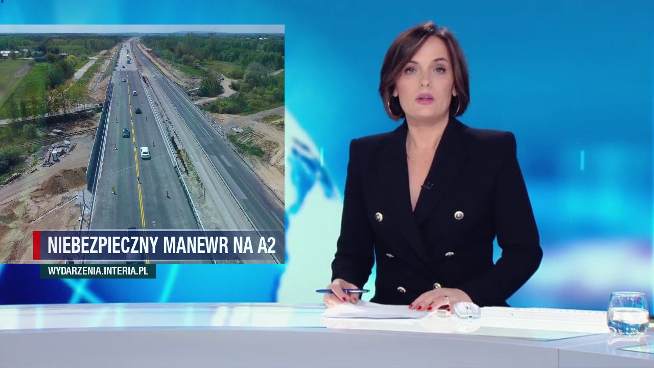 Niebezpieczny manewr na A2