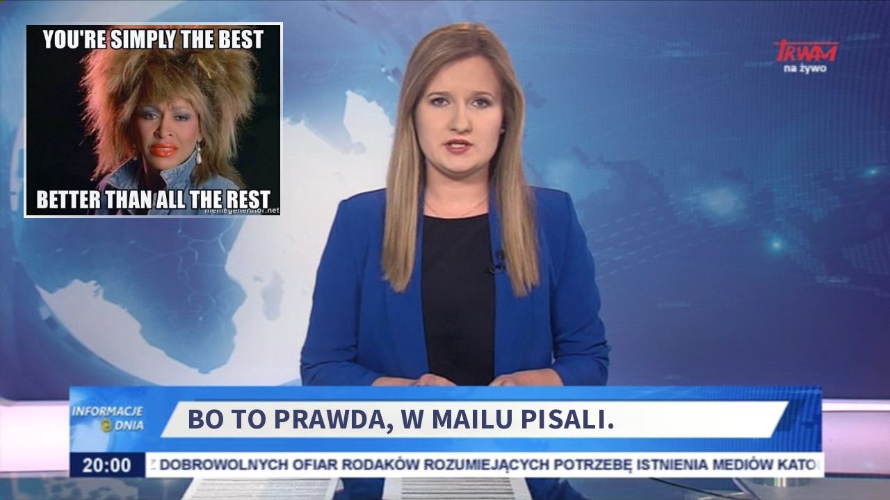 Bo to prawda, w mailu pisali.