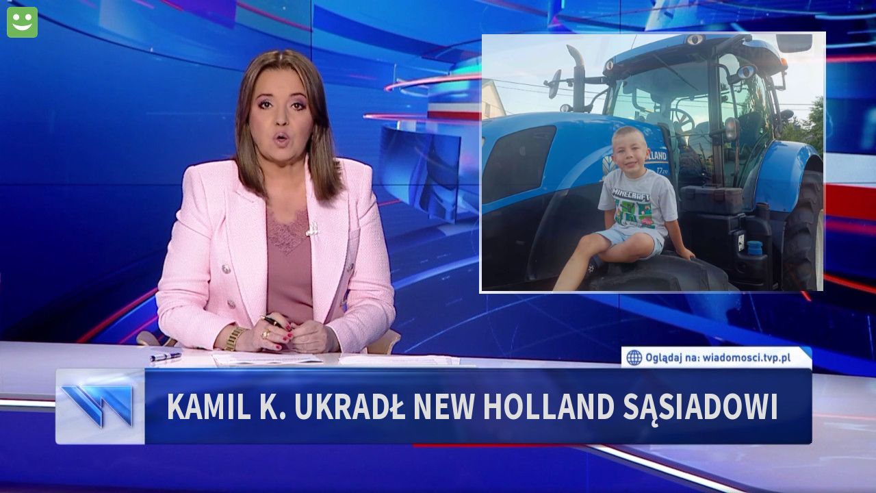 Kamil K. Ukradł NEW HOLLAND sąsiadowi