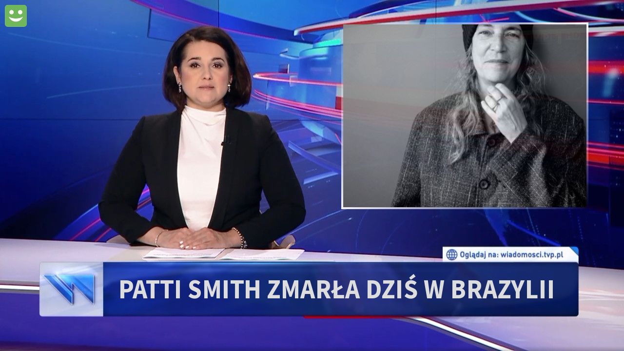 Patti Smith zmarła dziś w Brazylii 