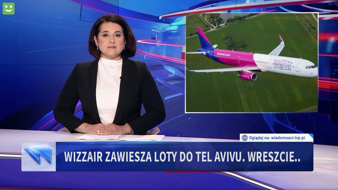 WIZZAIR zawiesza loty do Tel Avivu. Wreszcie..