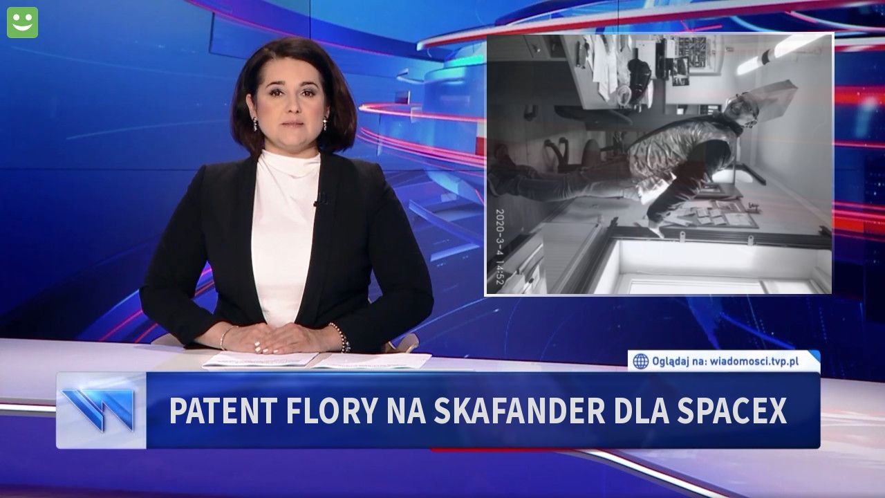 PATENT FLORY NA SKAFANDER DLA SPACEX