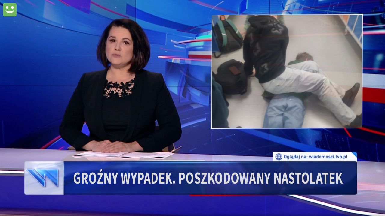 Groźny wypadek. Poszkodowany nastolatek