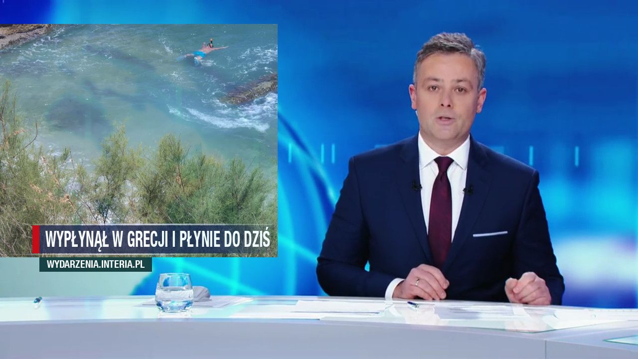 Wypłynął w Grecji i płynie do dziś