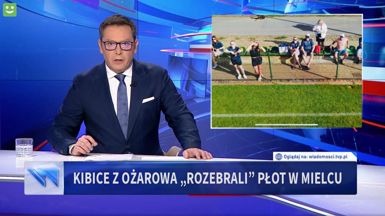 Kibice z Ożarowa „rozebrali” płot w Mielcu