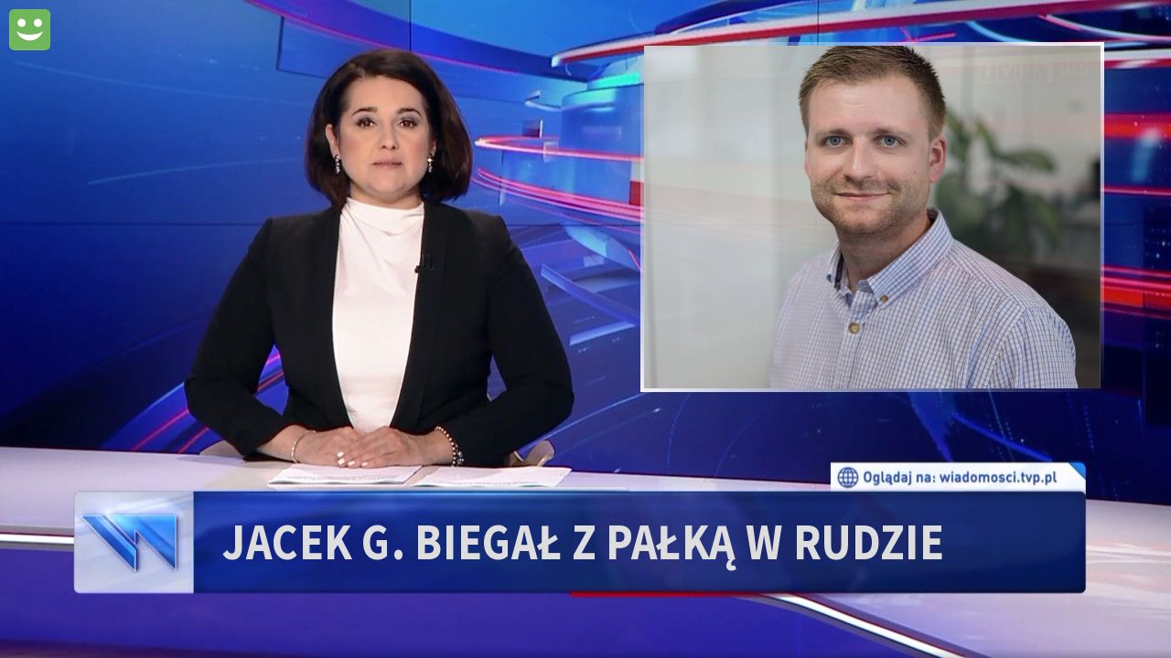 Jacek G. Biegał z pałką w Rudzie