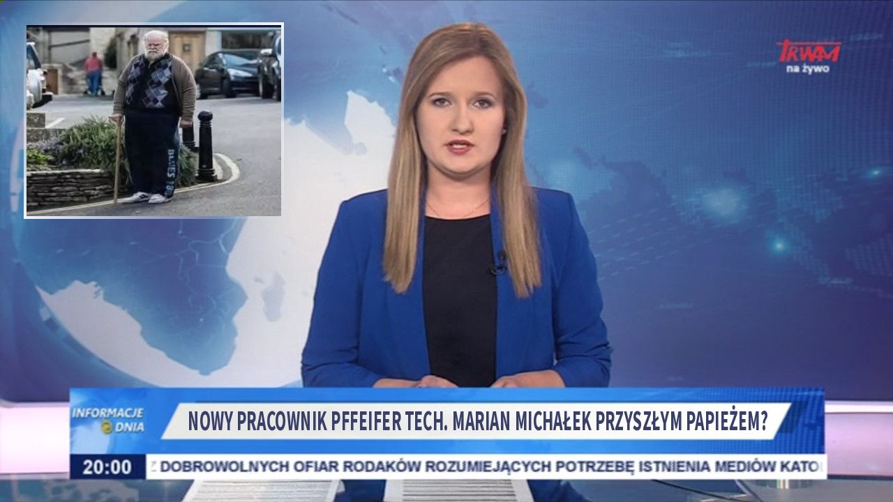 Nowy pracownik Pffeifer Tech. Marian Michałek przyszłym papieżem?